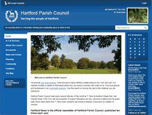 Tablet Screenshot of hartfordparishcouncil.org.uk